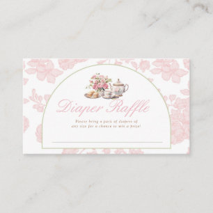 Time for Tea Baby Shower Raffle Insert 3.5x2