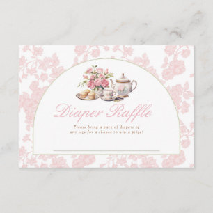 Time for Tea Baby Shower Raffle Insert 3.5x5 