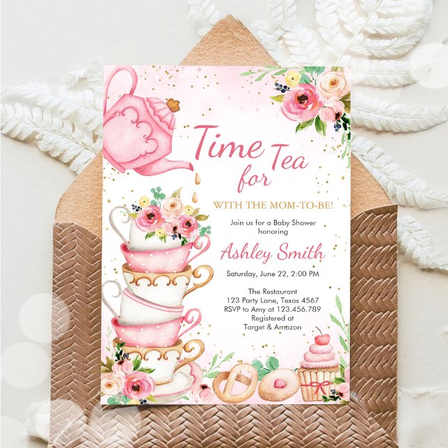 Time for Tea Birthday Party Invitation (Creator Uploaded)