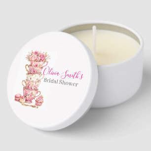 Time for Tea Bridal Shower Candle Mini Candle Favors
