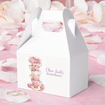 Time for Tea Bridal Shower Favor Boxes