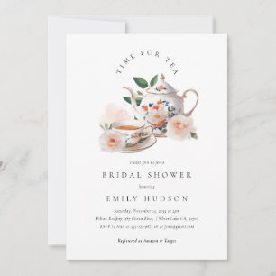 Time for Tea Bridal Shower Invitation