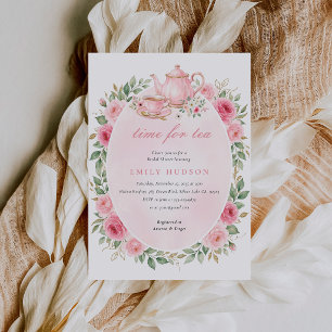 Time for Tea Bridal Shower Invitation