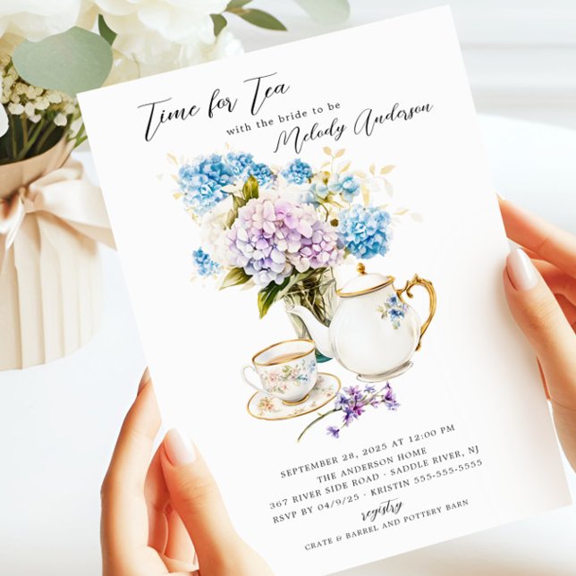 Time for Tea  Bridal Shower Invitation (Creator Uploaded)