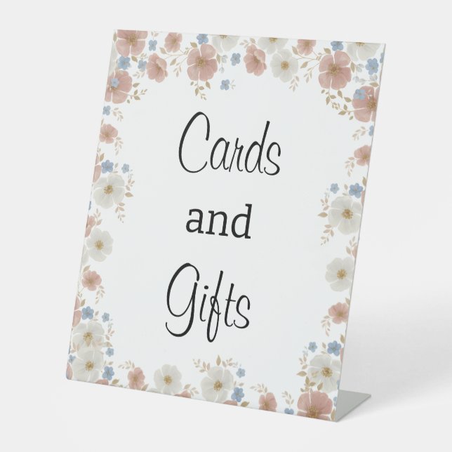 Time for Tea Bridal Shower Table Top Sign (Front)