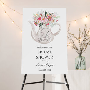 Time for Tea Bridal Shower Welcome Sign