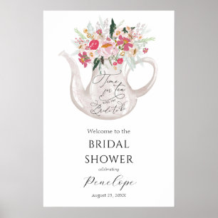 Time for Tea Bridal Shower Welcome Sign