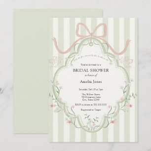 Time for Tea Bridal Shower Wildflower Invitation