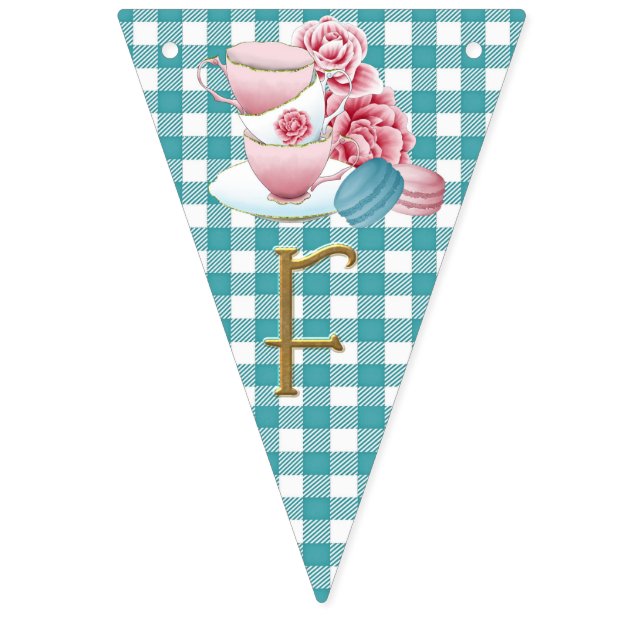 "Time for Tea" Bunting. Bunting Flags (Eighth Flag)