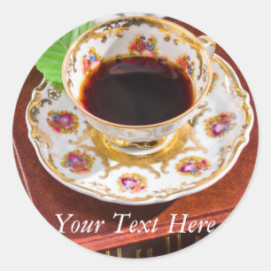 Time for Tea Design Classic Round Sticker