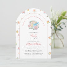Time For Tea Elegant Floral Tea Party Baby Shower