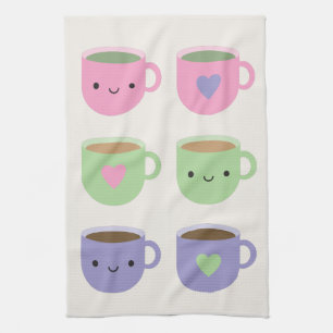 Time For Tea - Kawaii Cup of Tea Kitchen Towel