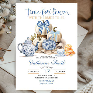 Time for Tea Party Chinoiserie Bridal Shower Invit Invitation