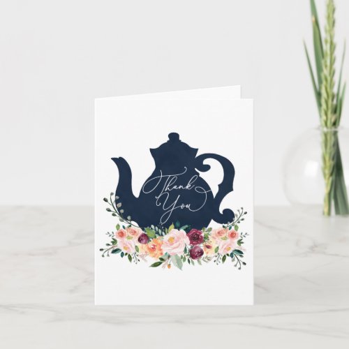 Time for Tea Shower Thank You Card