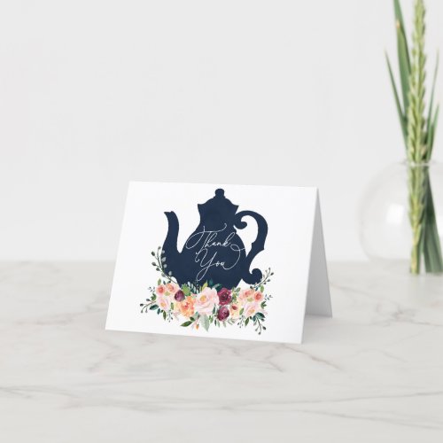 Time for Tea Shower Thank You Card