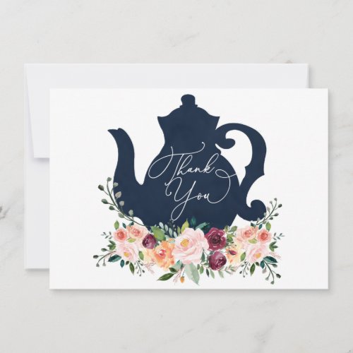 Time for Tea Shower Thank You Card