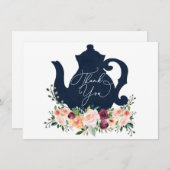 Time for Tea Shower Thank You Card (Front/Back)