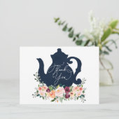 Time for Tea Shower Thank You Card (Standing Front)