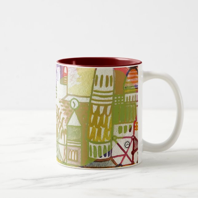 time for tea Two-Tone coffee mug (Right)