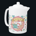 Time for Tea Vintage English Tea Cups Tea Shoppe Teapot<br><div class="desc">Pretty teapot printed with a pattern of vintage tea cups,  teabags and spoons,  with a pretty teapot and teacups illustration on top and the phrase 'Time for Tea'. A quintessentially British design that would make a real statement in your kitchen</div>
