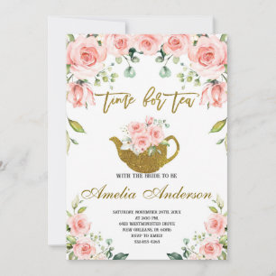 Time for Tea with the Bride to Be, Bridal Shower Invitation