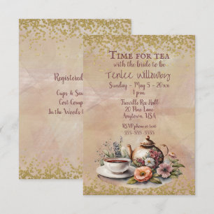 Time for Tea with the bride to be  Invitation