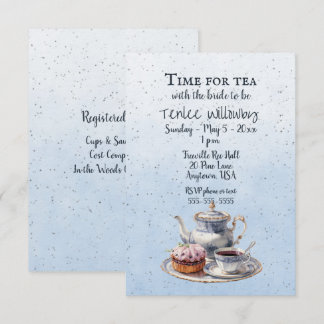 Time for Tea with the bride to be  Invitation