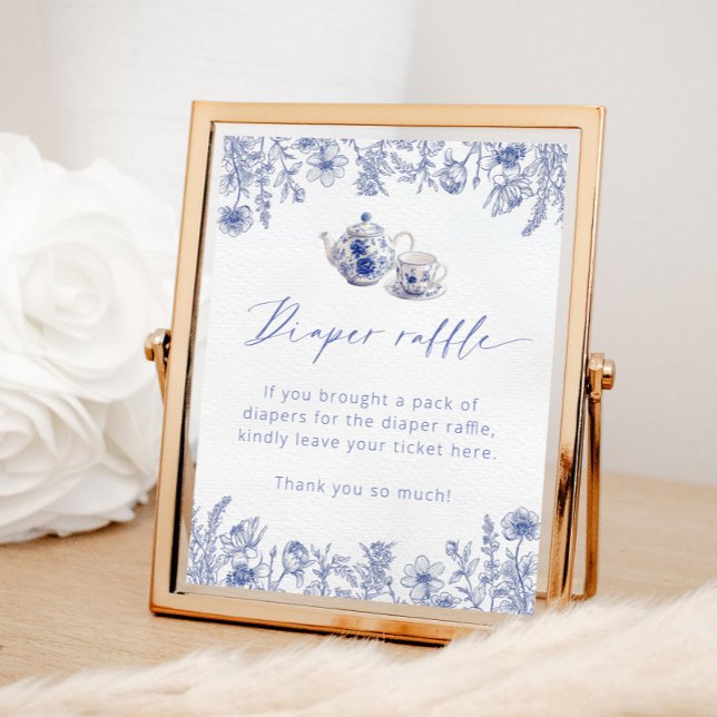 Time For Tea With The Mommy To Be Diaper raffle Poster (Creator Uploaded)