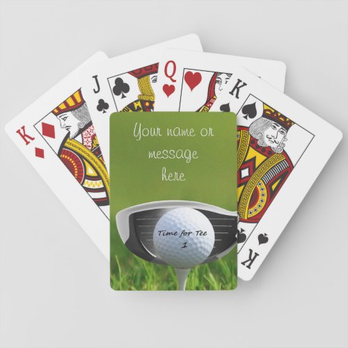 Time for Tee Bicycle Poker Playing Cards