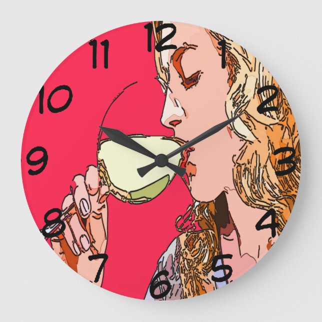 Time for wine, clock face (Front)