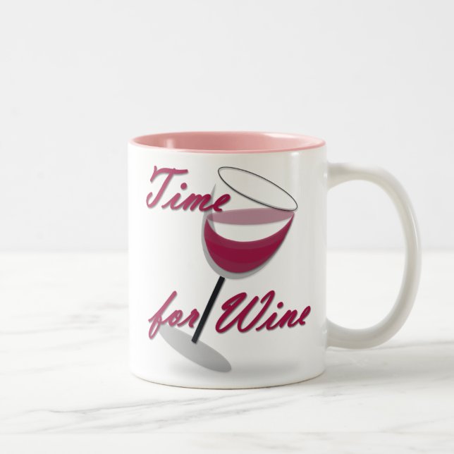 Time for Wine Mug (Right)