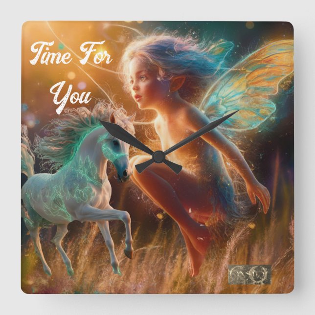Time For You Square Wall Clock (Front)