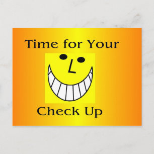 Time for Your Check Up Post Card