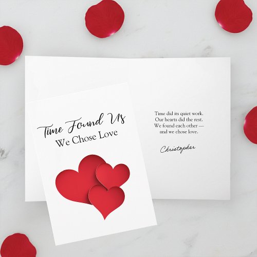 Time Found Us We Chose Love Valentine Quote