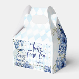 Time four tea, forth birthday for kids favor boxes