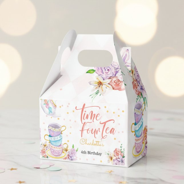 Time four tea, forth tea birthday favor boxes (Creator Uploaded)