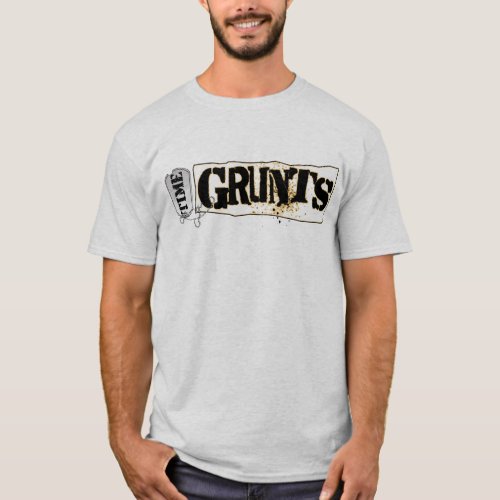 Time Grunts comic logo basic t_shirt