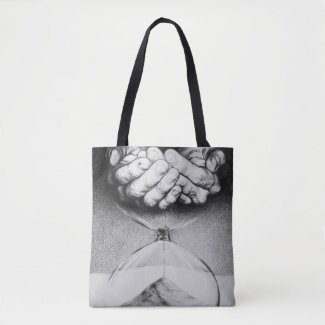 Time Hourglass hands Pencil drawing Surreal art