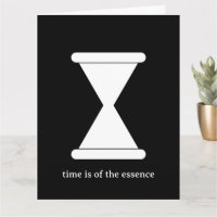 Time if of the essence hourglass sand clock custom