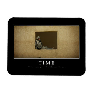 Time: Inspirational Quote Magnet