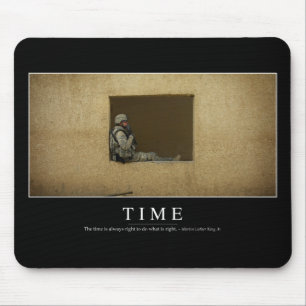 Time: Inspirational Quote Mouse Pad