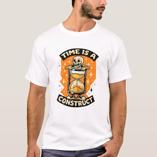 Time Is a Construct Skeleton T-Shirt (Front)