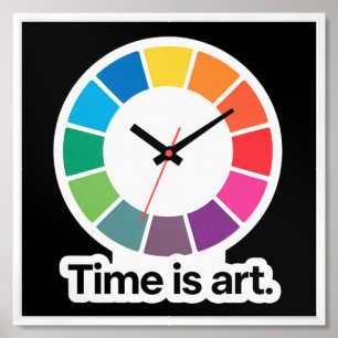 Time Is Art – Inspirational Concept Design Framed Art