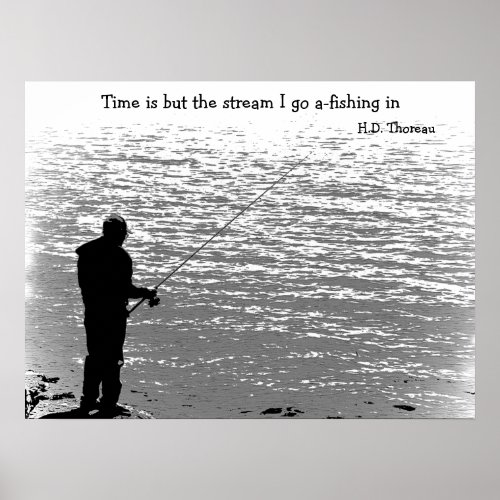 Time is but the stream poster