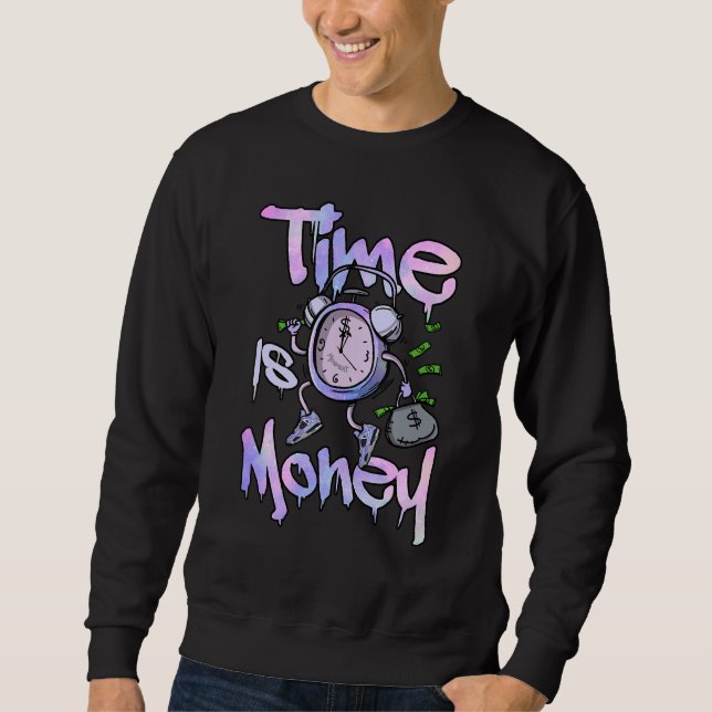 Time Is Clock Dripping Zen Master 4s Matching Sweatshirt (Front)