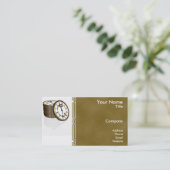 Time is Money Business Card (Standing Front)