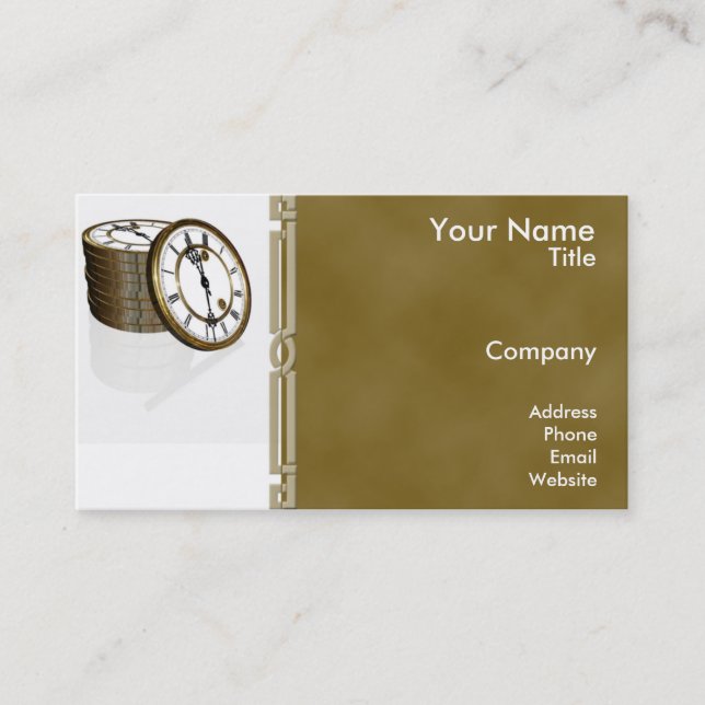 Time is Money Business Card (Front)