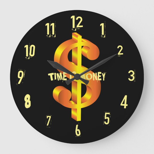 TIME IS MONEY CLOCK (Front)