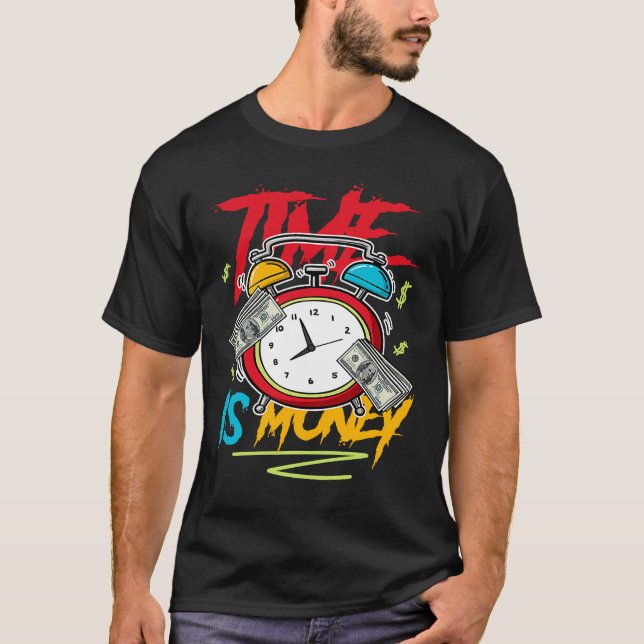 Time Is Money Drip Fruity Pebbles Dunk Low T-Shirt (Front)