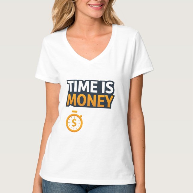 Time Is Money – Hustle Mindset T-Shirt | Entrepren (Front)